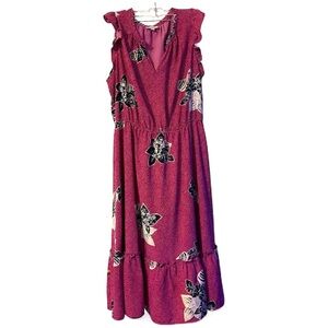 Loft Outlet Floral Maxi Dress XL